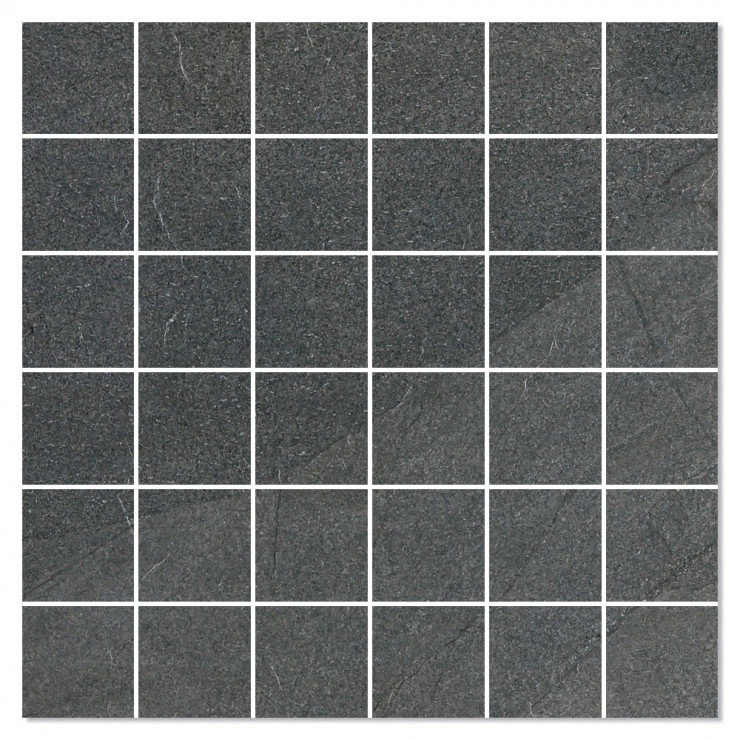 Mosaik Klinker Duostone Mörkgrå Matt 30x30 (5x5) cm-1